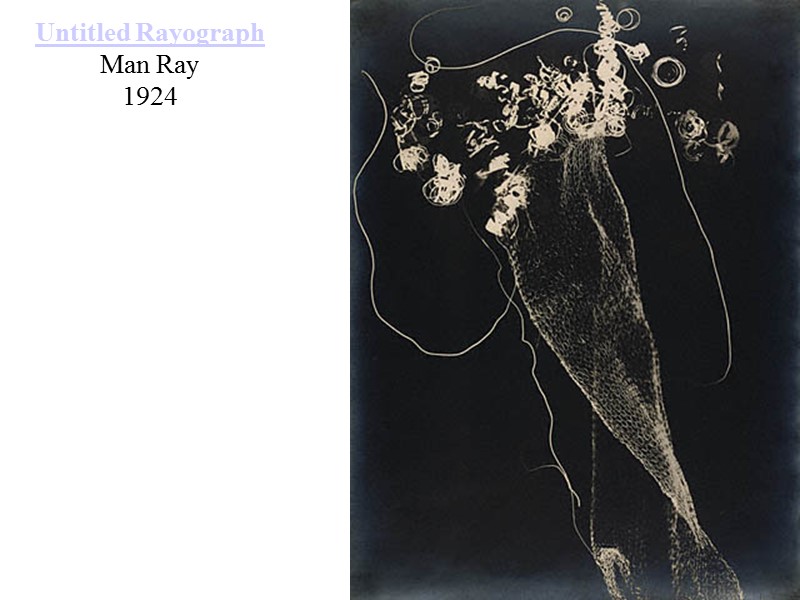 Untitled Rayograph Man Ray 1924